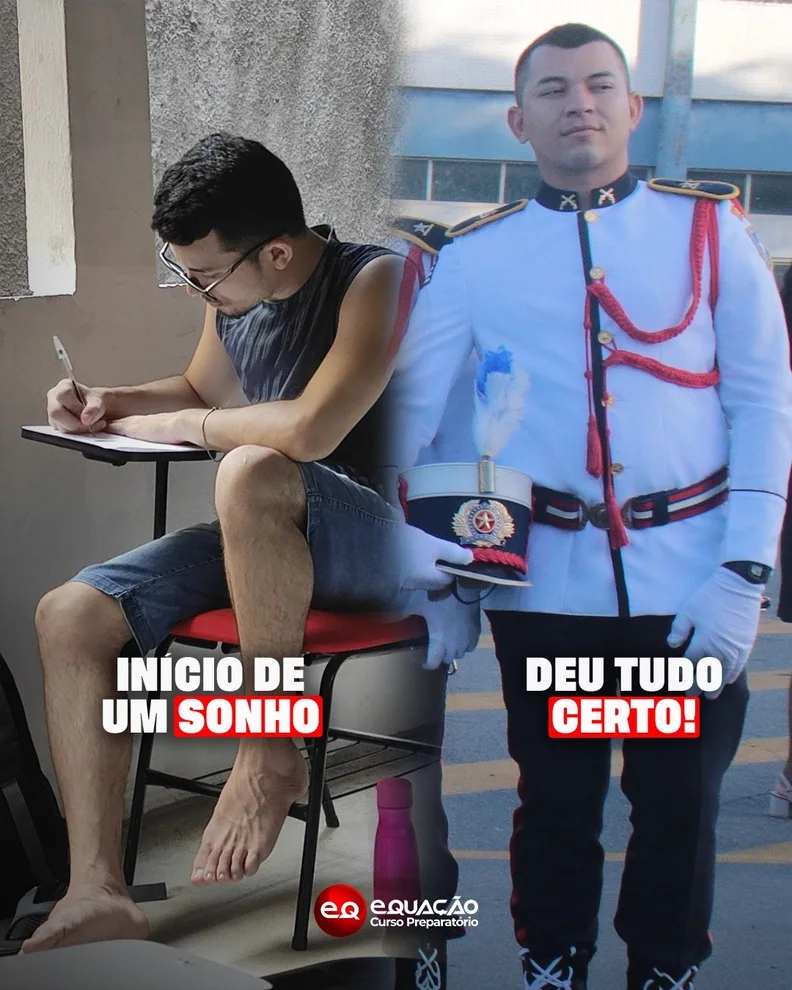 Aluno em preparação e depois aprovado